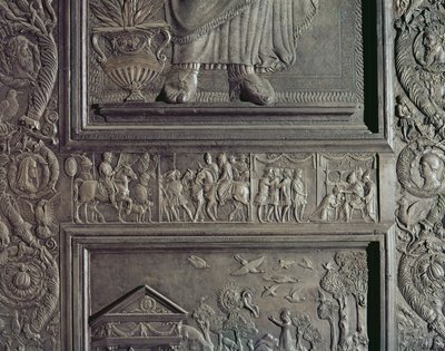 Detail from the central door of the basilica, decorated 1439-45 (detail) by Antonio Filarete